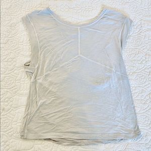 Lululemon white athletic t shirt